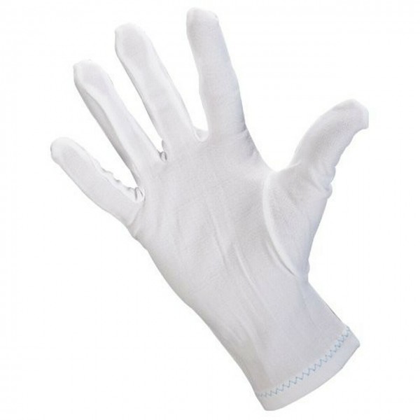 AA060300 
Gant cousu en nylon blanc
