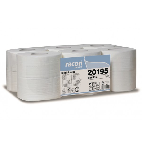 FC020300 Papier hygiénique gaufré T75 2 plis 92 x 180 mm (160 MT/12 RLX)