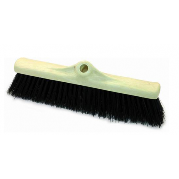 BA010501 Balai-brosse inclinée 50 cm support pvc fibre pvc noir ø 0,75