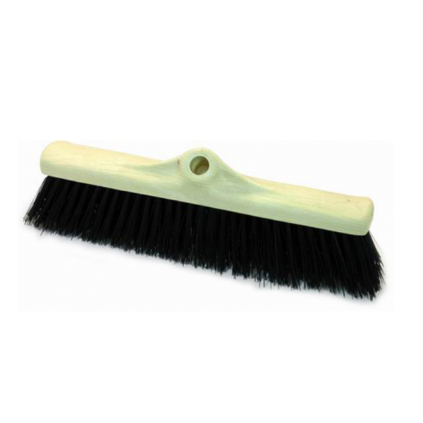 BA010500 Balai-brosse inclinée 40 cm support pvc fibre pvc noir ø 0,75