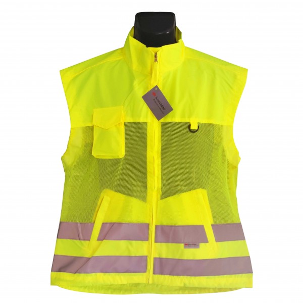 AE041500 Gilet hi-viz jaune aère avec poches pour cadres