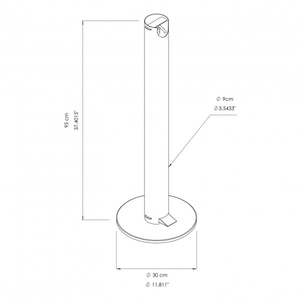 EC020750 Station automatique de désinfection des mains à pédale en inox 1000 ml