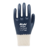 AA050720 Gant coton simple enduction en nitrile bleu dos aère