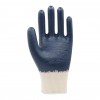 AA050720 Gant coton simple enduction en nitrile bleu dos aère