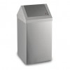 GA010202 Poubelle carrée à couvercle basculant en inox AISI 304 (36 L)