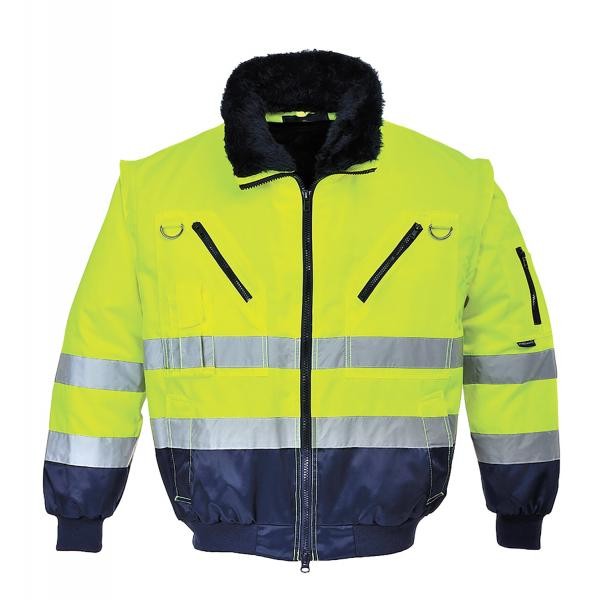 AE030800 Blouson aviateur anti-froid en nylon/pvc